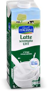 Latte scremato UHT a lunga conservazione