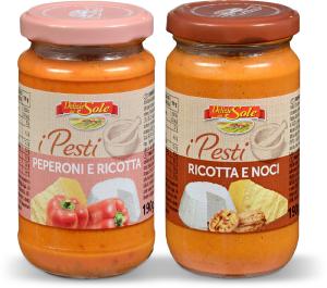 Pesto peperoni e ricotta / ricotta e noci