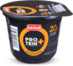 Budino proteico caramello