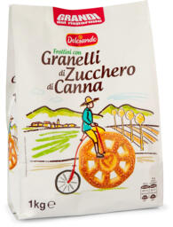 Biscotti frollini con granelli di zucchero di canna