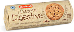 Biscotti digestive con avena e cioccolato