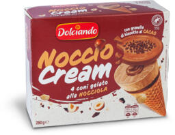 Coni gelato alla nocciola Noccio Cream 4 pezzi