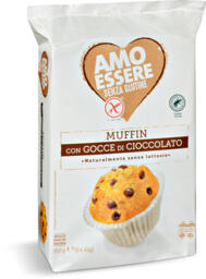 Muffin con gocce di cioccolato senza glutine
