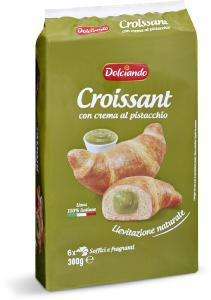 Croissant con crema al pistacchio