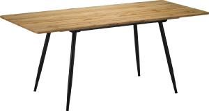 Tavolo rettangolare allungabile con ripiano in legno