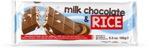 Tavoletta di cioccolato al latte con riso soffiato