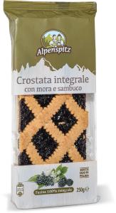 Crostata integrale con mora e sambuco