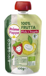 Purea mela e fragola biologica