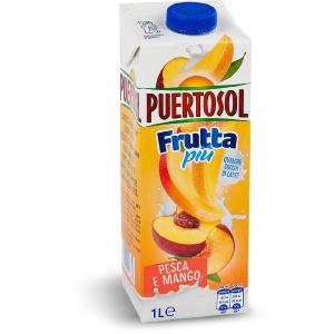 Bevanda pesca e mango con latte