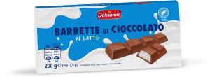 Barrette di cioccolato al latte