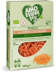 Fusilli di lenticchie rosse