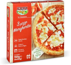 Pizze margherita fresche 3 pezzi