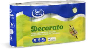 Rotolo asciugatutto decorato 4 rotoli