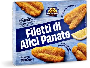 Filetti di alici panate surgelati