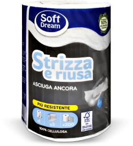 Rotolo asciugatutto riutilizzabile "Strizza e riusa"