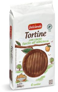 Tortine con cacao farcite all'albicocca