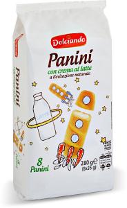 Panini con crema al latte