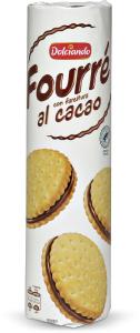 Biscotti fourrè con farcitura al cacao