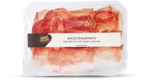 Speck stagionato affumicato con legno di faggio a fette
