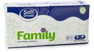 Tovaglioli Family monovelo decorati 250 pezzi