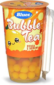 Bubble tea gusto pesca e agrumi