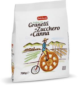 Biscotti frollini con granelli di zucchero di canna