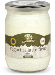 Yogurt da latte fieno intero bianco