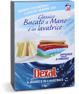 Detersivo classico in polvere per bucato a mano e in lavatrice