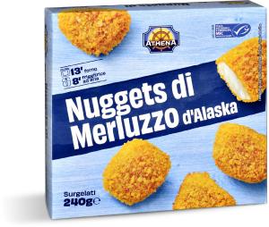 Nuggets di merluzzo d'Alaska surgelati