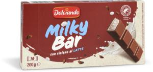 Barrette di cioccolato al latte con ripieno al latte "Milky Bar"