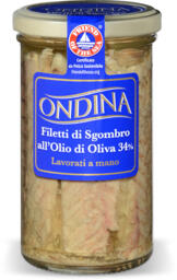 Filetti di sgombro all'olio di oliva 34%