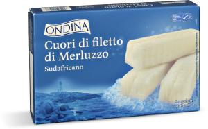 Cuori di filetto di merluzzo sudafricano surgelati