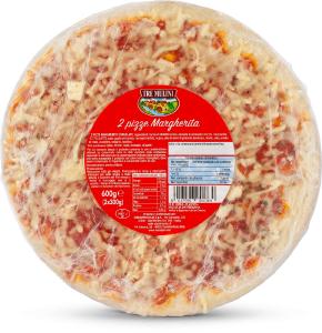 Pizza margherita 2 pezzi surgelate