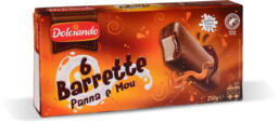 Barrette gelato panna e mou 6 pezzi
