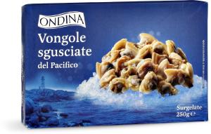 Vongole sgusciate e surgelate