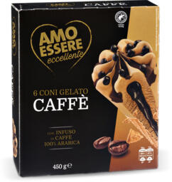Coni gelato caffè 6 pezzi