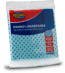 Panno lavasciuga 5 pezzi