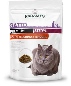 Croccantini Premium per gatti sterilizzati con pollo, tacchino e verdure