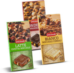 Tavoletta di cioccolato vari gusti