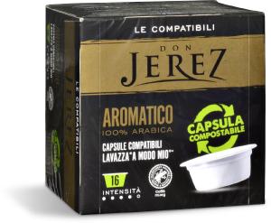 Capsule caffè aromatico 100% arabica compatibili con LAVAZZA® A MODO MIO®*16 pezzi