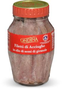 Filetti di acciughe in olio di semi di girasole