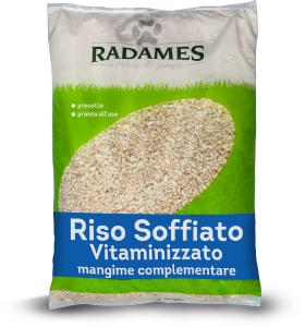 Riso soffiato vitaminizzato per animali