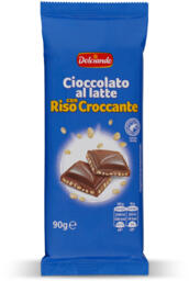 Cioccolato al latte con riso croccante