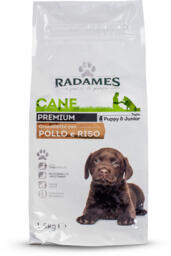 Crocchette Premium con pollo e riso per cani cuccioli