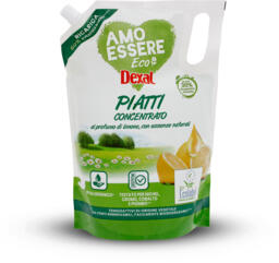 Ricarica detersivo per piatti Eco-Label concentrato al profumo di limone