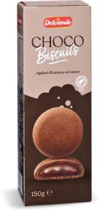 Biscotti ripieni di crema al cacao