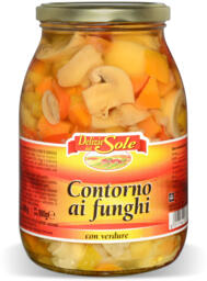 Contorno ai funghi con verdure