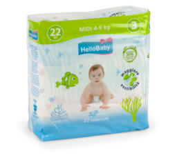 Pannolini midi per bambini 22 pezzi