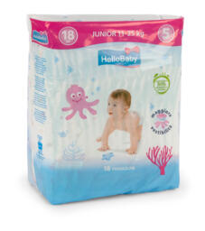Pannolini junior per bambini 18 pezzi