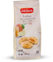 Biscotti frollini con confettura di mele
